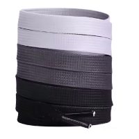 Široké tkaničky do bot, jeden pár - Černé ombré, 120 cm