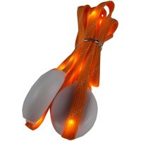 LED svítící tkaničky do bot, jeden pár - Oranžové, 120 cm