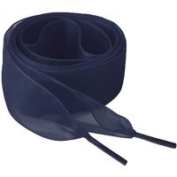Saténové stuhové tkaničky do bot 110 cm - Námořnická modř