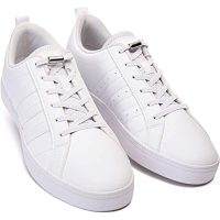 Elastické tkaničky do bot široké, jeden pár - Typ B - Bílé, 100 cm
