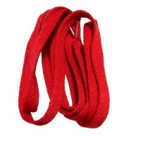 Široké tkaničky do bot, jeden pár - Červené, 100 cm