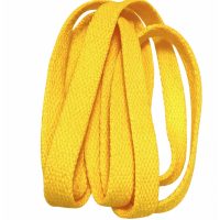 Široké tkaničky do bot, jeden pár - Žluté, 120 cm