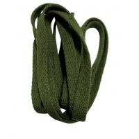 Široké tkaničky do bot, jeden pár - Army zelené, 120 cm
