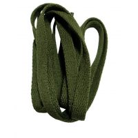 Široké tkaničky do bot, jeden pár - Army zelené - 100 cm