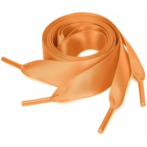 Foto - Hedvábné stuhové tkaničky do bot nebo do mikiny 120cm - Orange