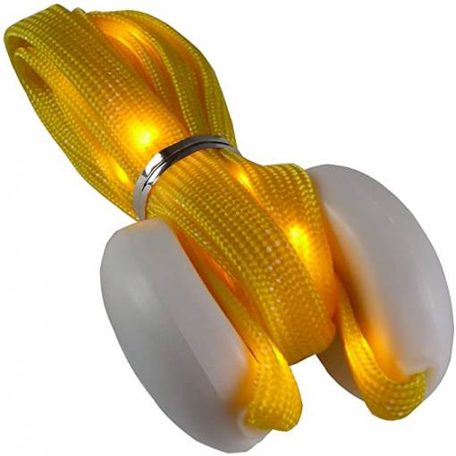 Foto - LED svítící tkaničky do bot 120cm - Bright Yellow