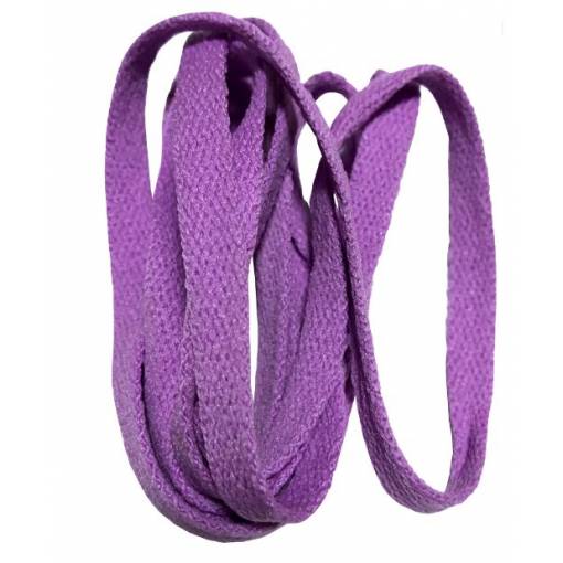 Foto - Široké tkaničky do bot, jeden pár - Světle fialové - 100 cm